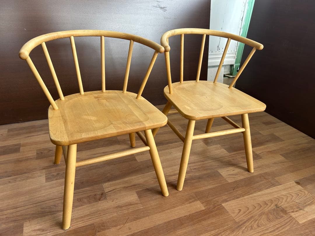708 モモナチュラル　momo ナチュラル北欧風　ウッドチェア　2脚セット可