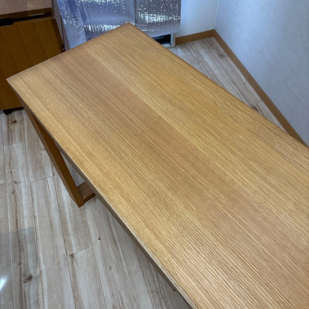 飛騨産業　HIDA 勉強机　引き出し2コ　　180cm×46cm 補助脚付き