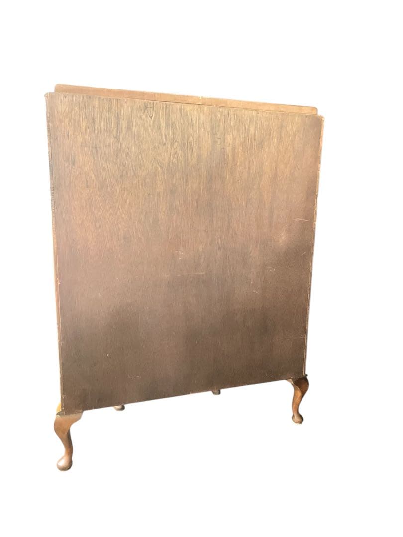 HR839 【英国アンティーク】ハーフムーン　キュリオケース　３面彩光　鍵付き