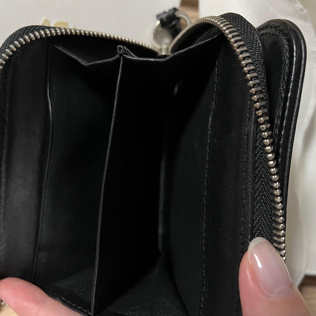 Chloé ブラックレザー 二つ折り財布