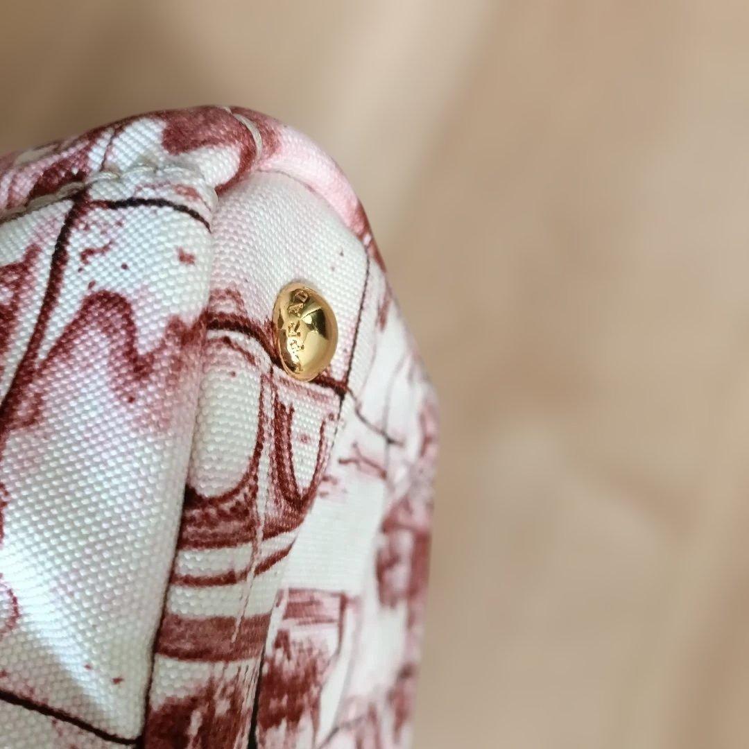 美品　ギャランティ有　PRADA　プラダ カナパ ラージトート