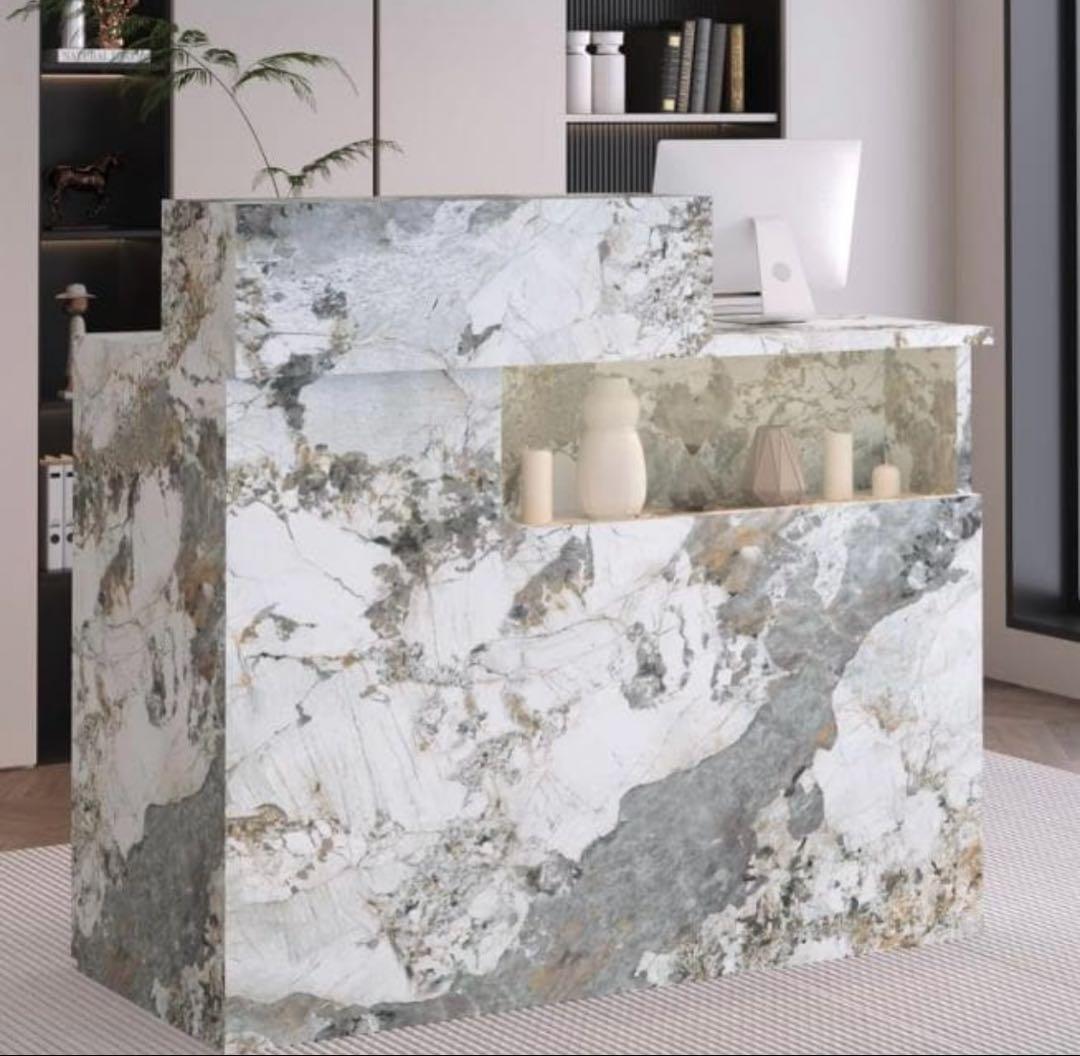 新品　レジカウンター 受付カウンターデスク 小型受付　おしゃれテーブル