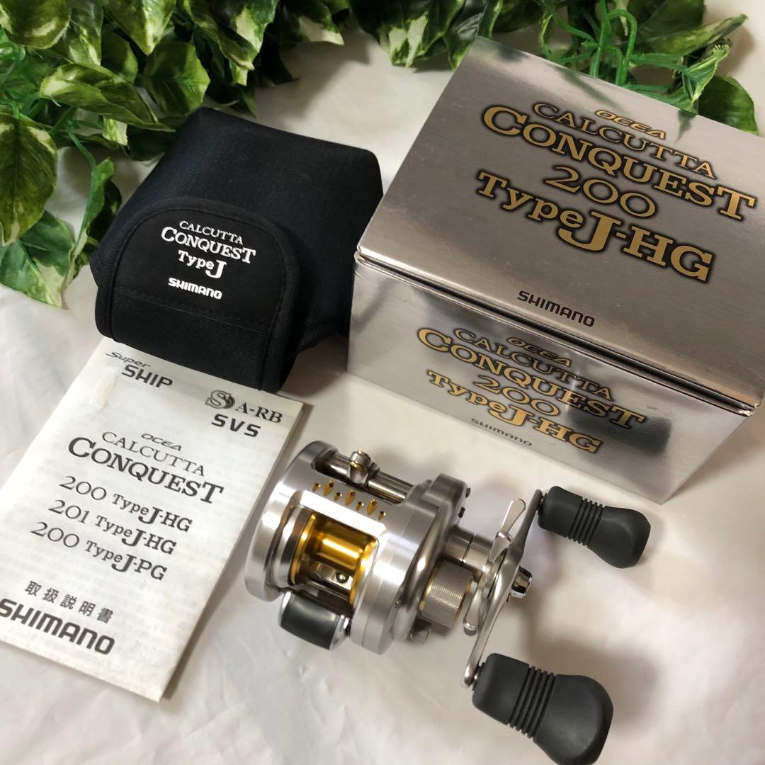 極美品　シマノ　10オシアカルカッタコンクエスト200 JHG リール　付属品付