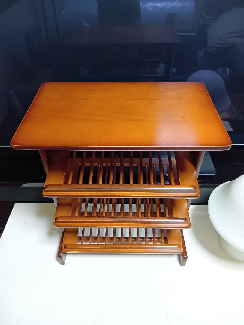 1970's　北欧　ミッドセンチュリーモダン　ルーバー　ラック　サイドテーブル