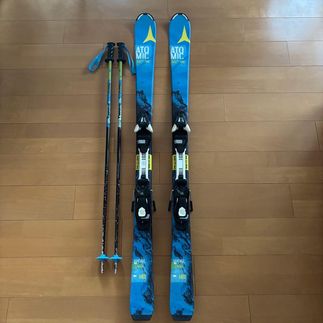 ATOMIC VANTAGEジュニアスキー板 140cm 3点セット アトミック