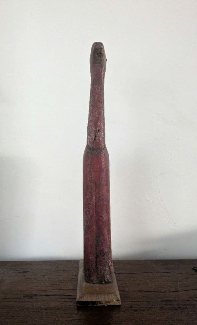 置物　アート　オブジェ　無垢　インド製　ヴィンテージ　アンティーク　木製