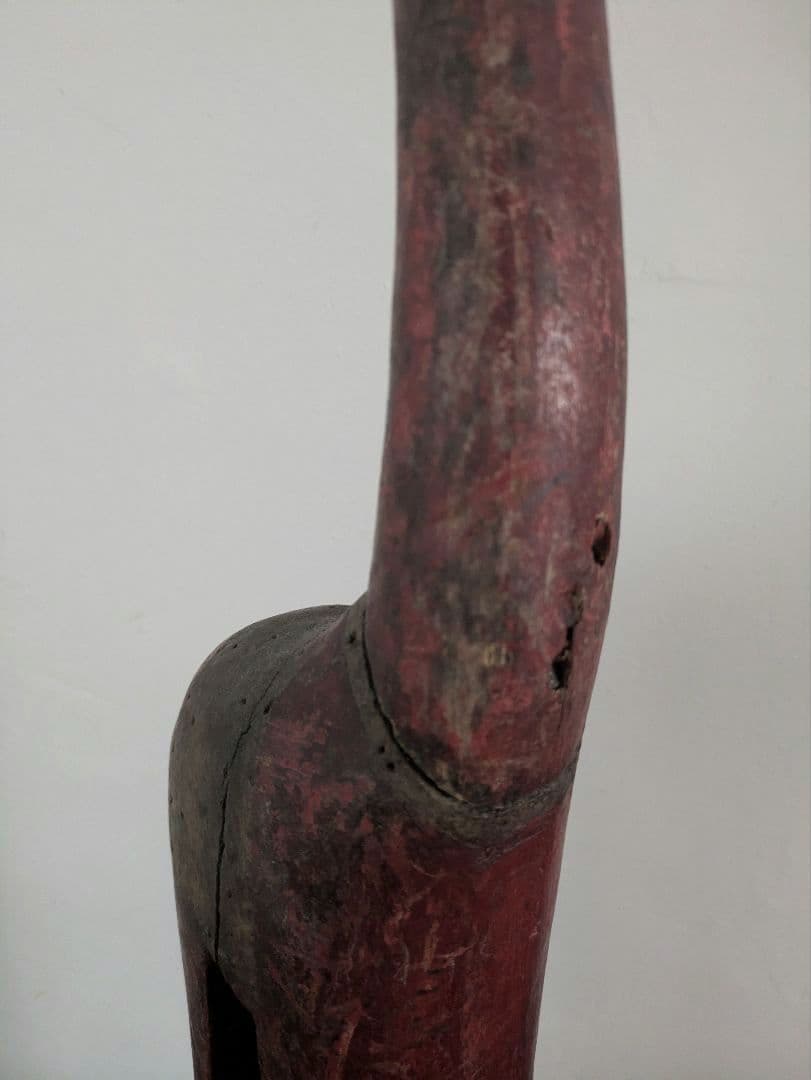 置物　アート　オブジェ　無垢　インド製　ヴィンテージ　アンティーク　木製