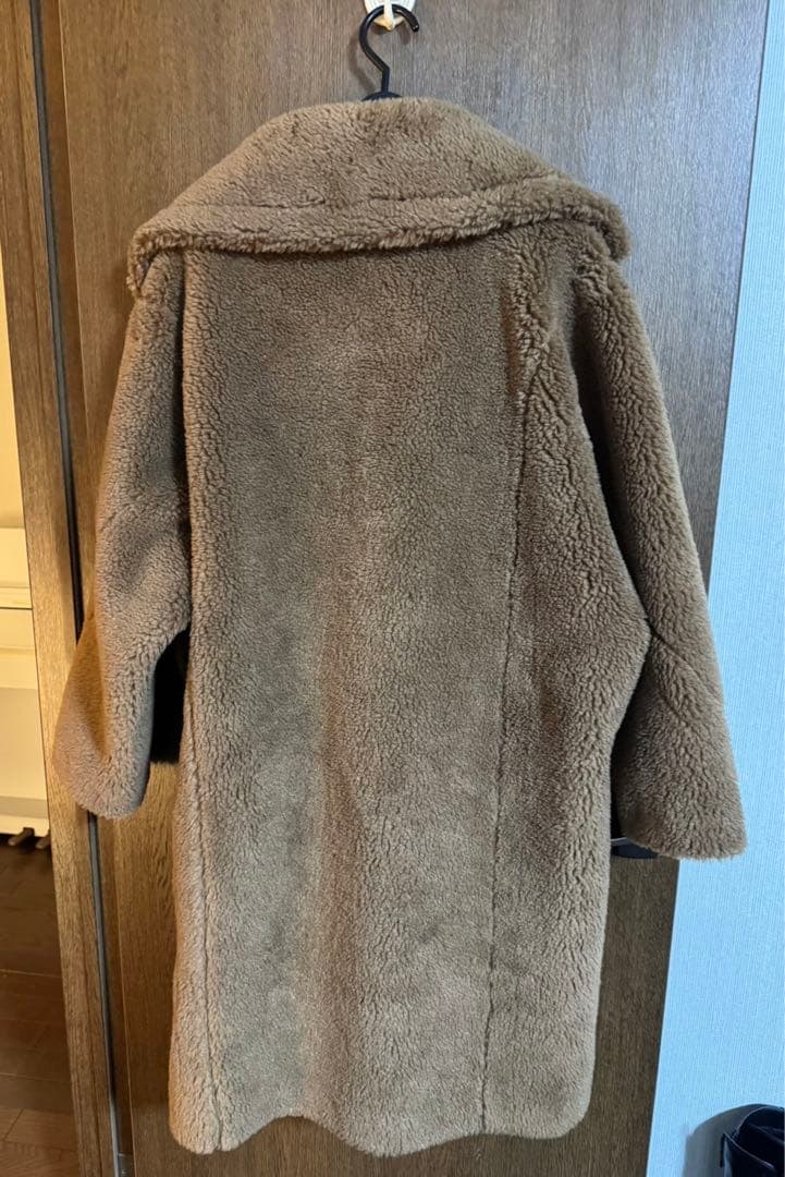 【camel】teddy lambswool coat