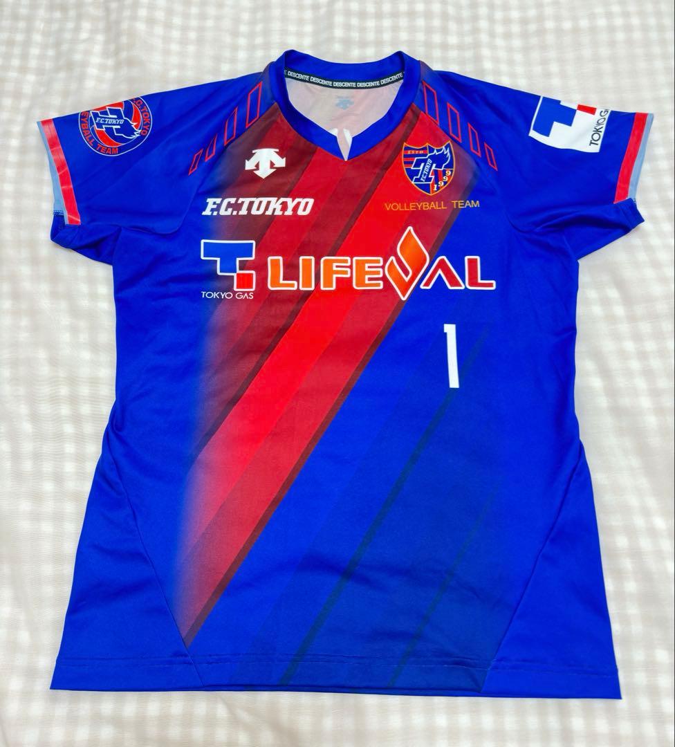F.C.TOKYO バレーボール ユニフォーム 迫田郭志　FC東京 Vリーグ　M