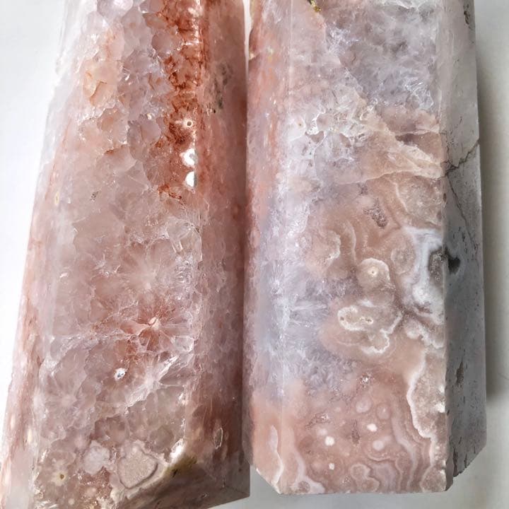 ピンクアメジストフラワーアゲート セット2