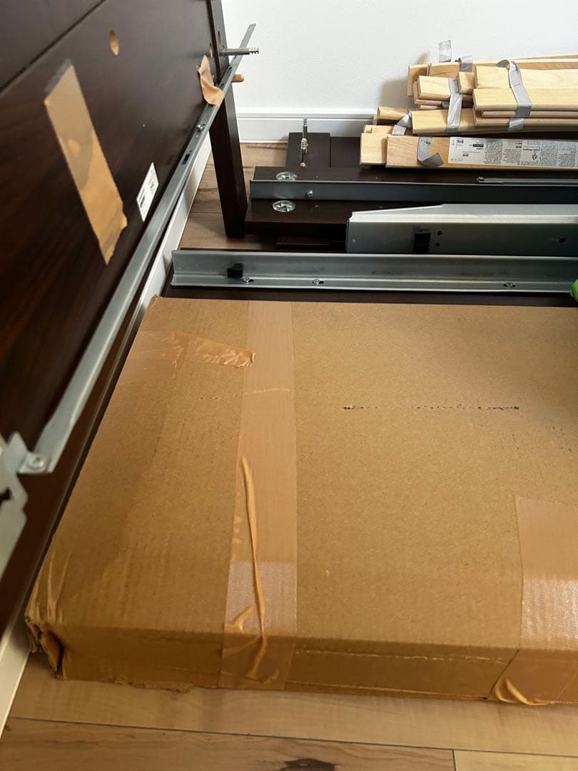 IKEA イケアダブルベッド　引き出し未開封