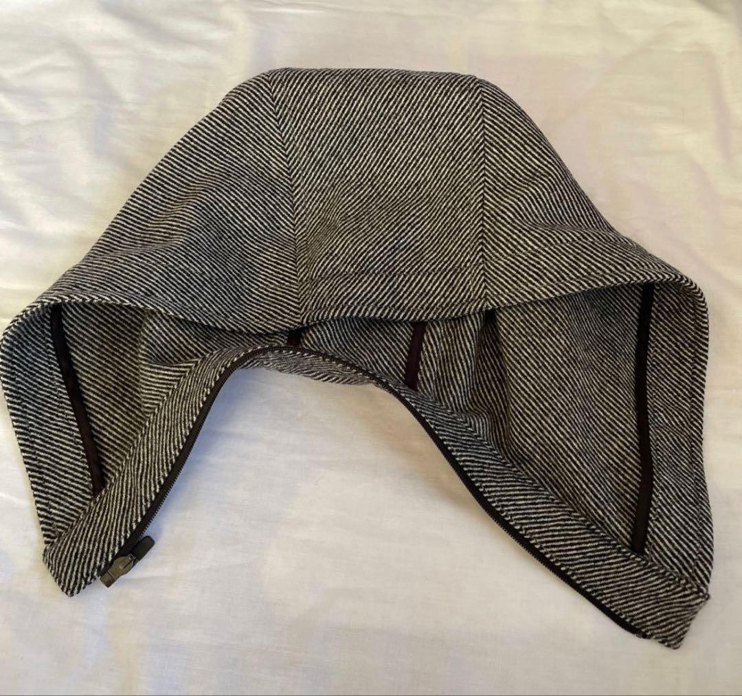 ランバンコレクション フード スタンドカラー 2way コート ウールコート