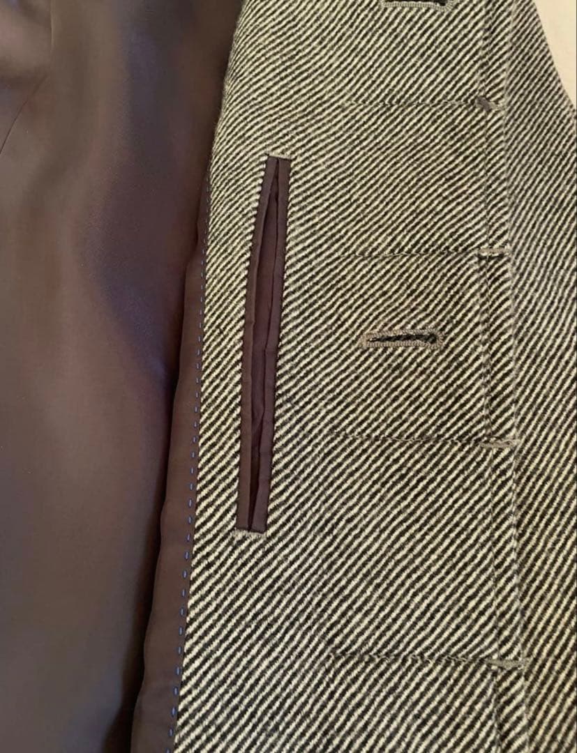 ランバンコレクション フード スタンドカラー 2way コート ウールコート