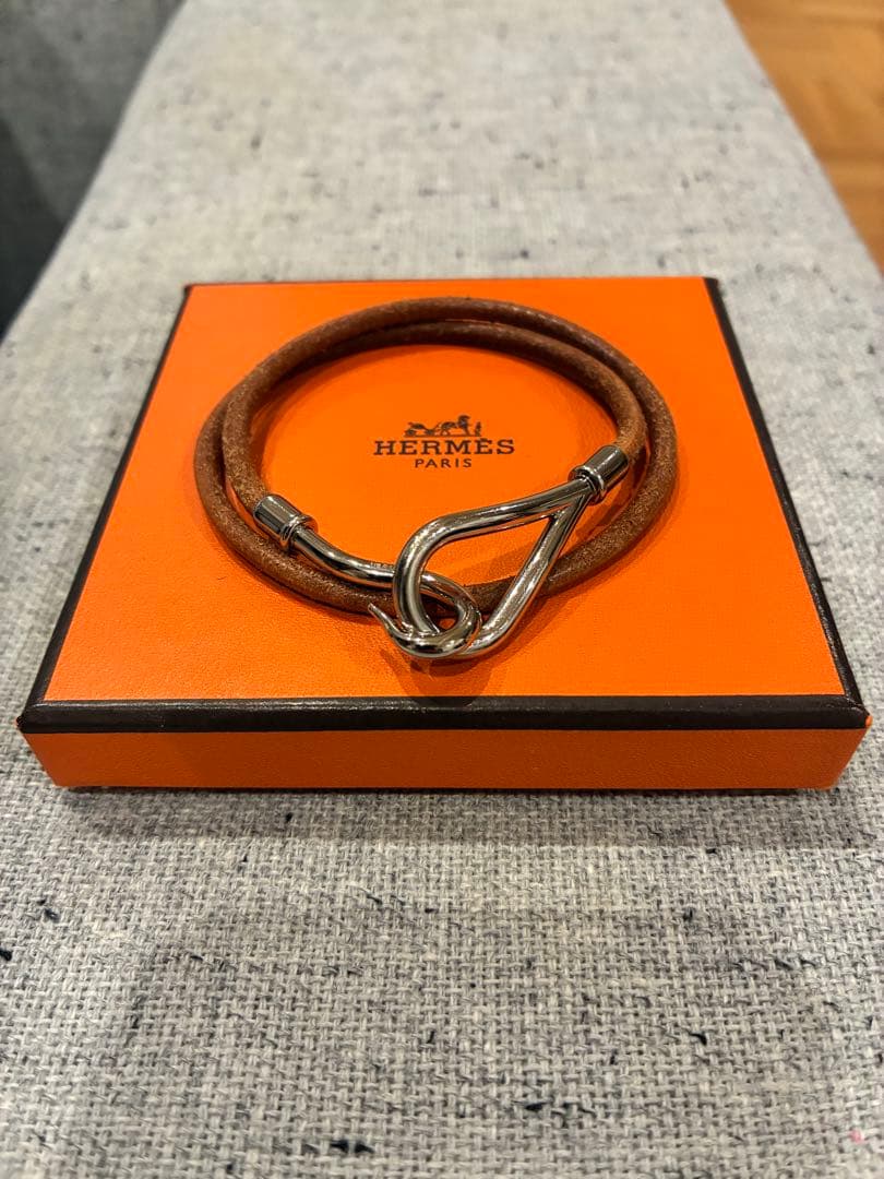 HERMES エルメス ジャンボ ブレスレット/チョーカー シルバー金具