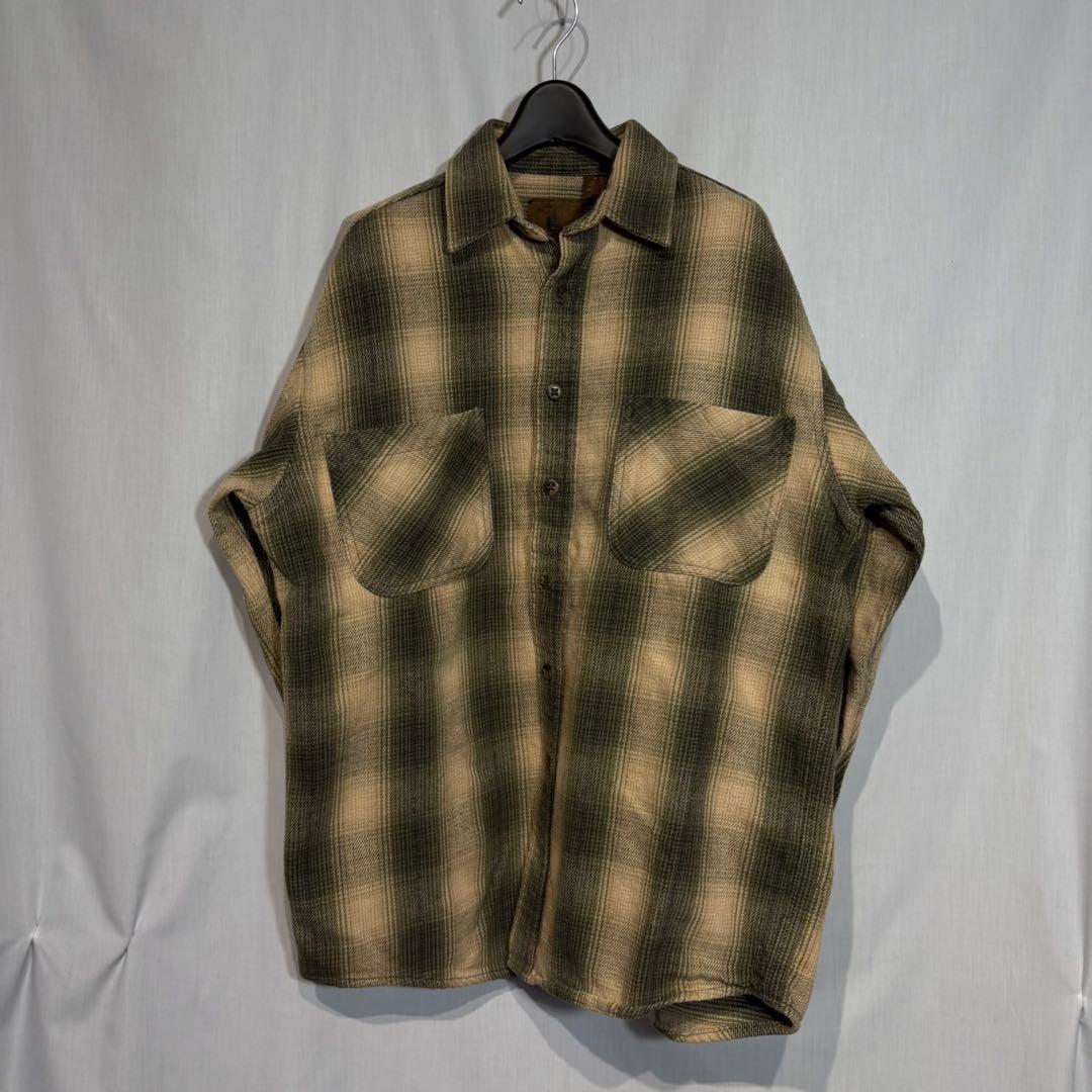 【90s 好配色】ST JOHN’S BAY フランネルチェックシャツ M