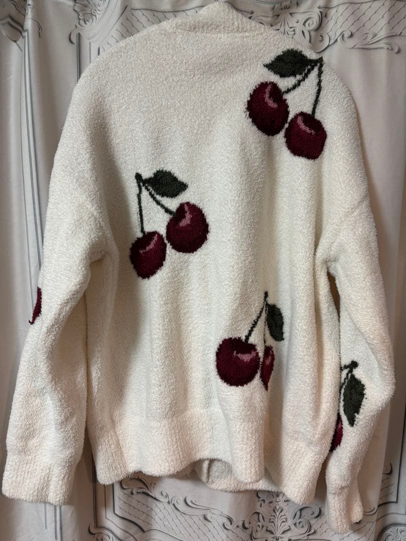 gelato pique チェリーJQDカーディガン ホワイト