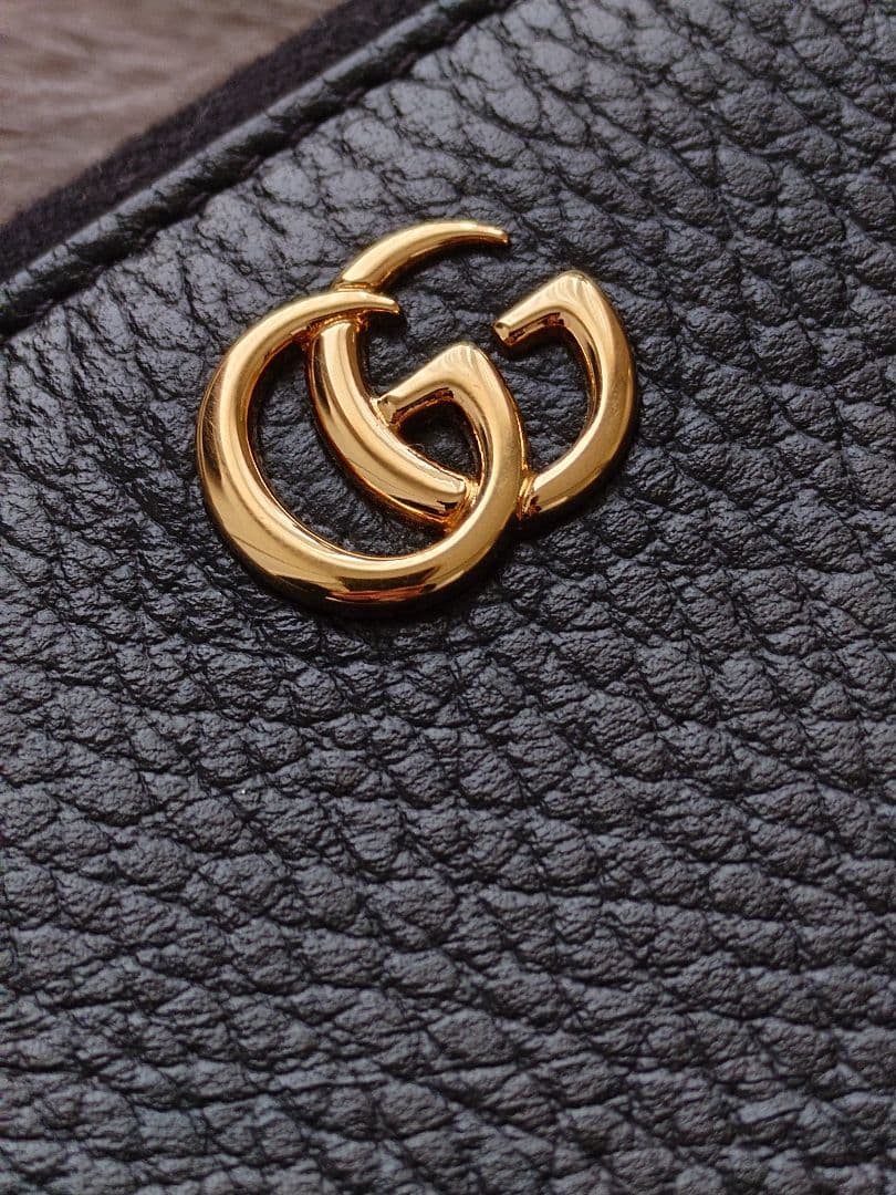 【極美品 GUCCI】ジップアラウンドウォレット L字ファスナー GGマーモント