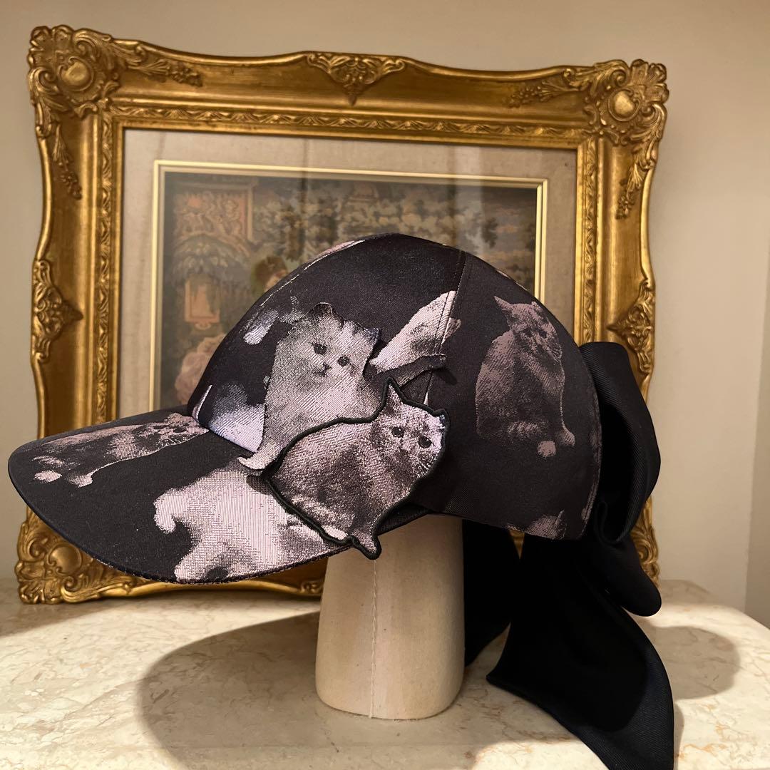 L.M.Y様　　カシラ　リボン　キャップ　猫