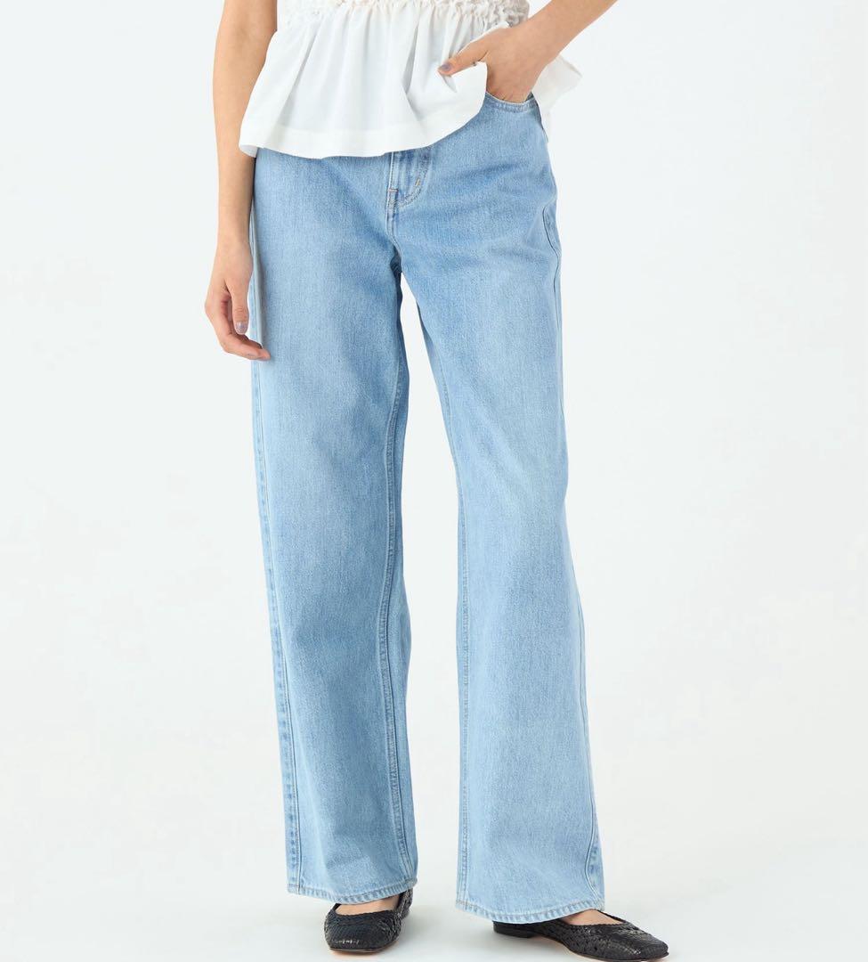 TOMORROWLAND トゥモローランド　デニムワイドストレートパンツ