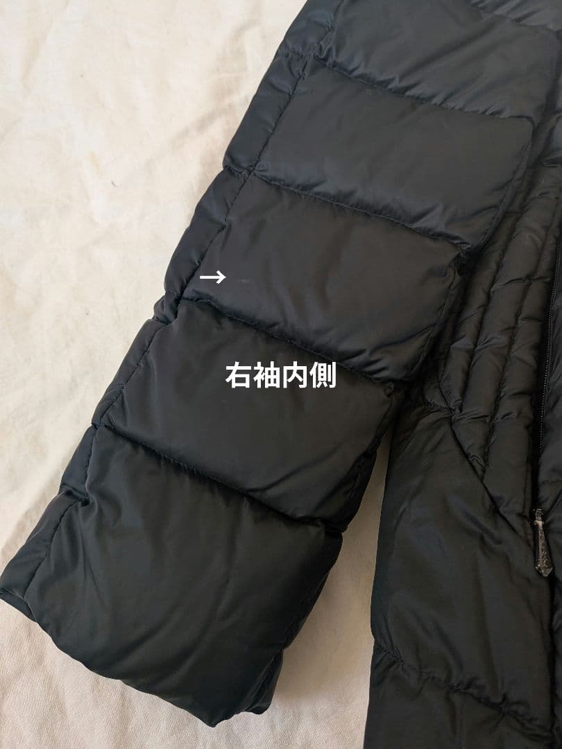 綺麗❀近年モデル　タトラス フード付き　ロング丈ダウンコート ブラック　02