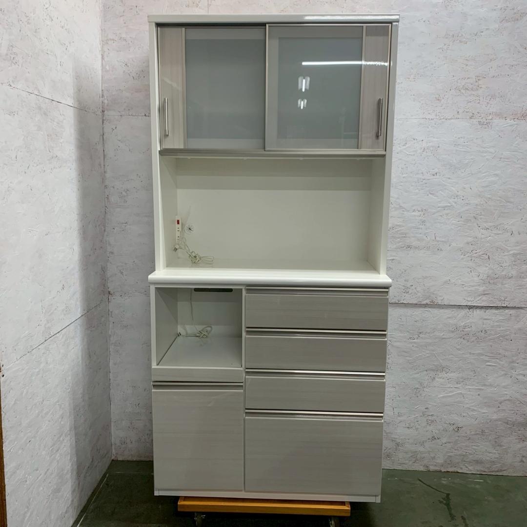 ニトリ キッチンボード ホワイト W1000×D500×H2050 Y2364