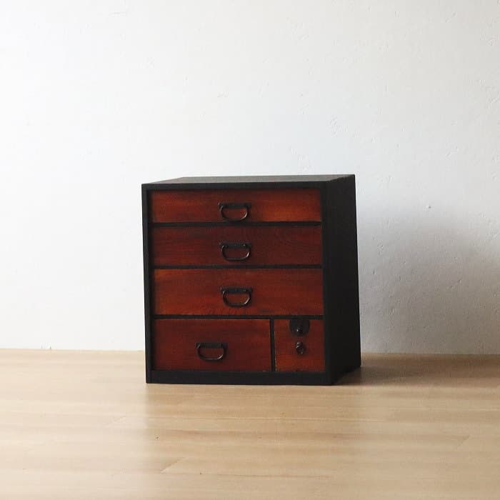 アンティーク 小和箪笥 和タンス 古家具 古道具 ケヤキ