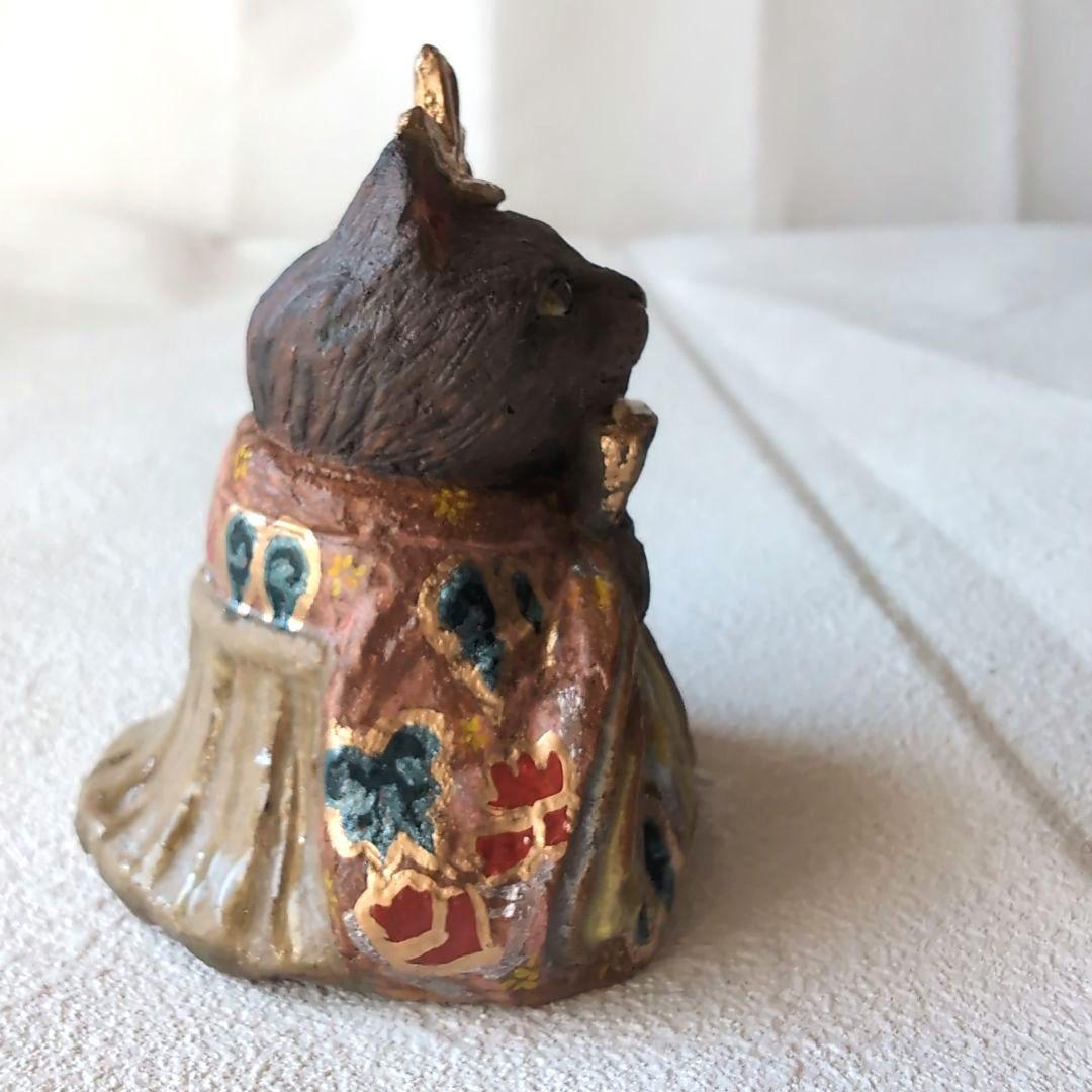 猫の雛人形5 陶器製 伝統的スタイル