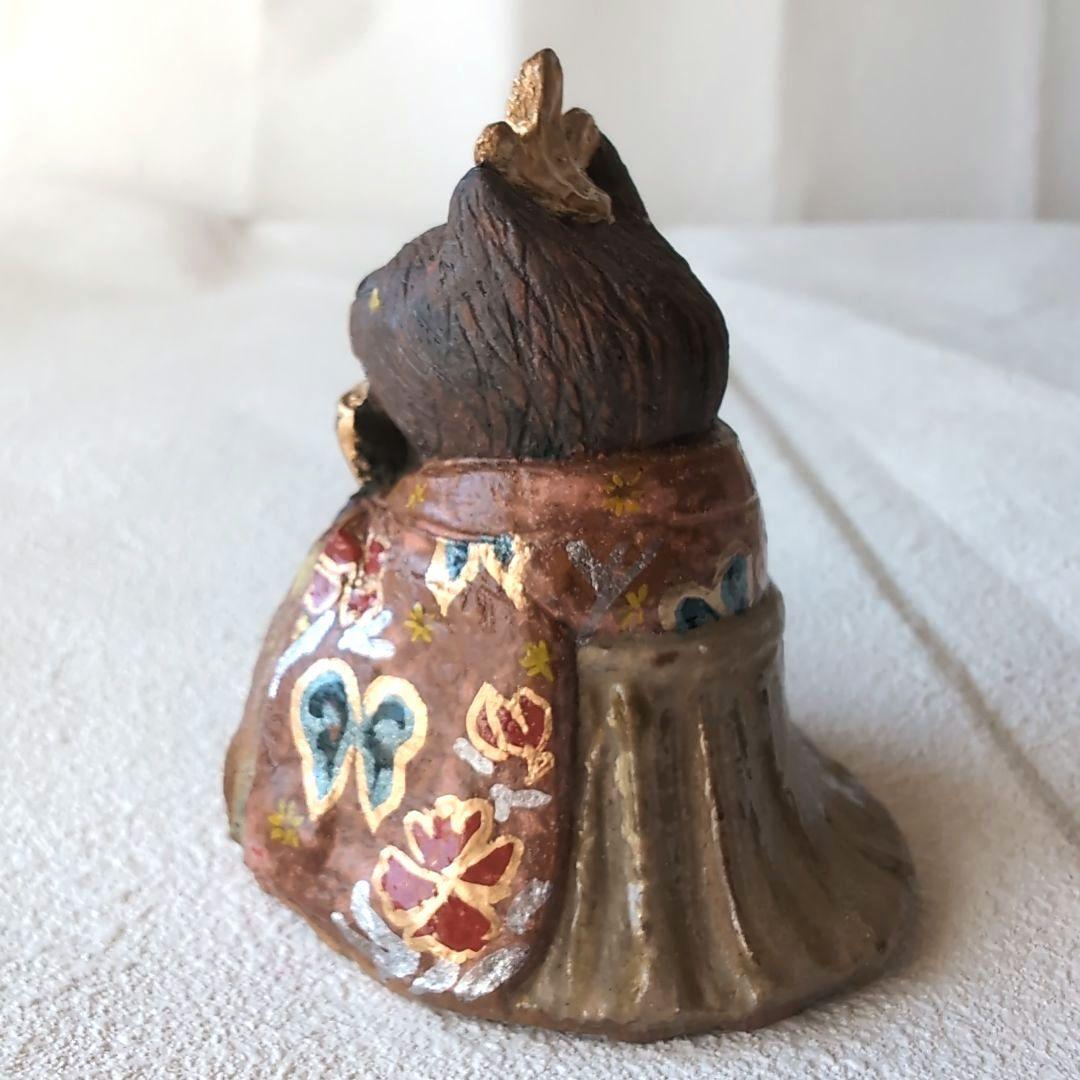 猫の雛人形5 陶器製 伝統的スタイル