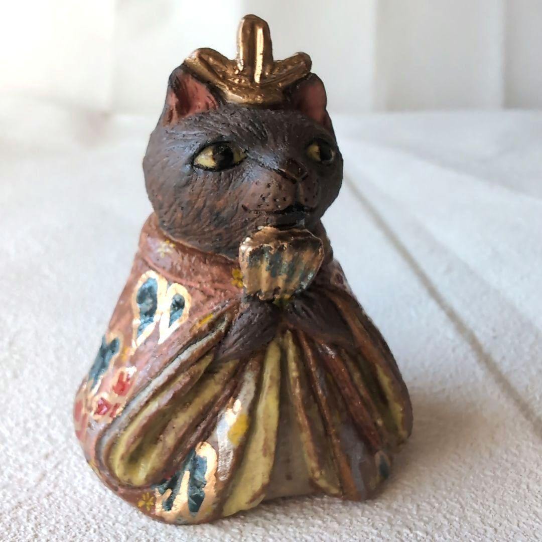 猫の雛人形5 陶器製 伝統的スタイル