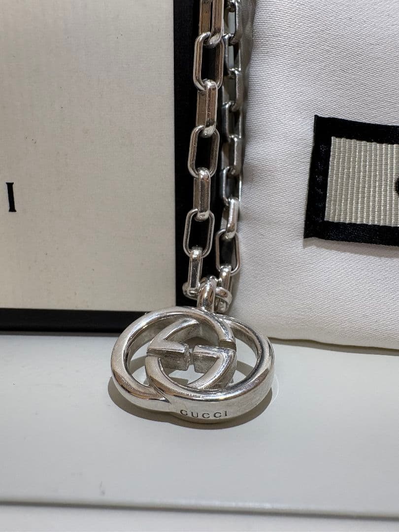 GUCCI グッチ インターロッキングネックレス【箱/ポーチ付】