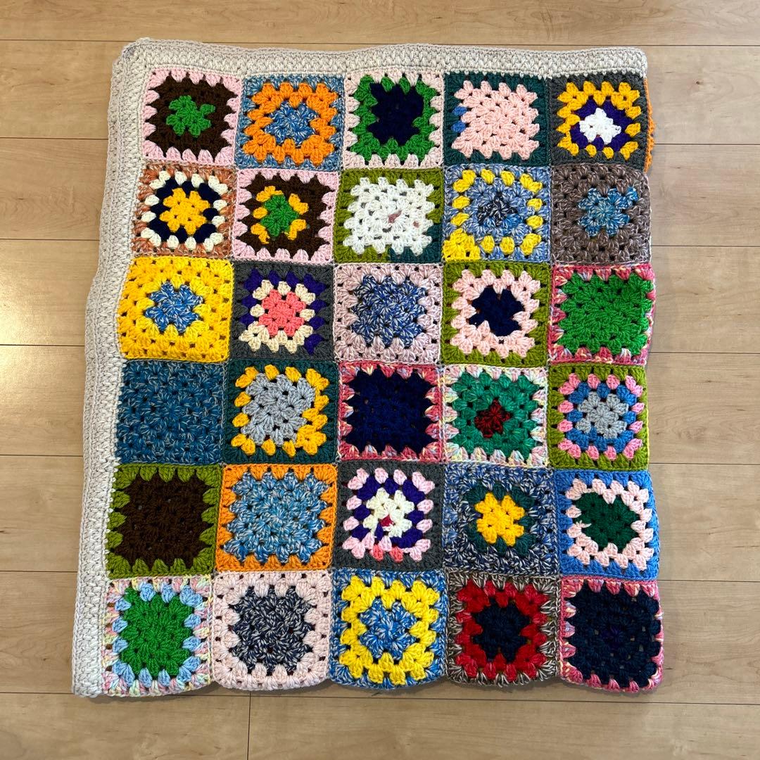 モチーフ編み　フリーカバー　ハンドメイド