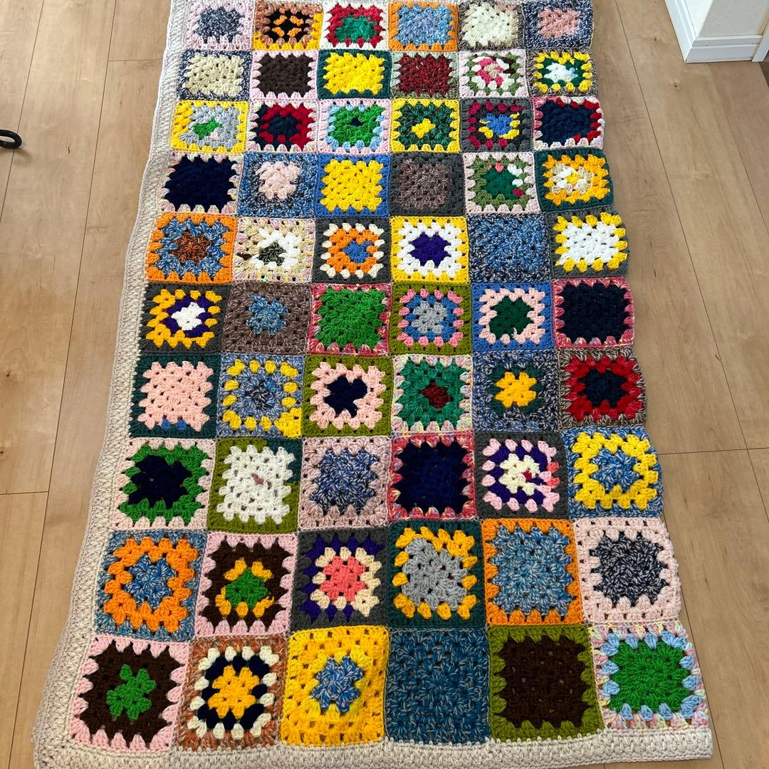 モチーフ編み　フリーカバー　ハンドメイド