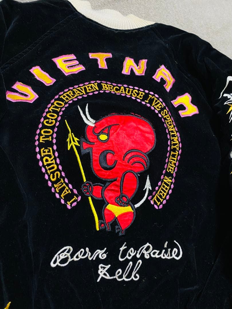 TEDMAN 別珍 ２面用 日本 スカジャン unisex レーヨン ベトジャン