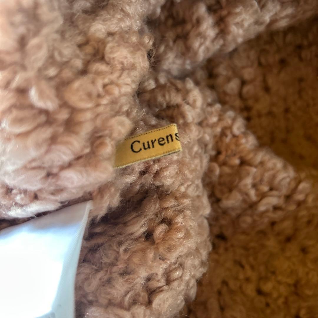 Curensology カーリーウールニットプルオーバー ピンク