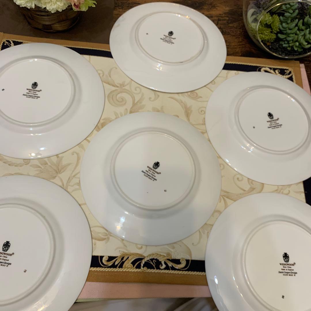 ウェッジウッド グレンミスト　スージークーパー　17.5cmケーキプレート