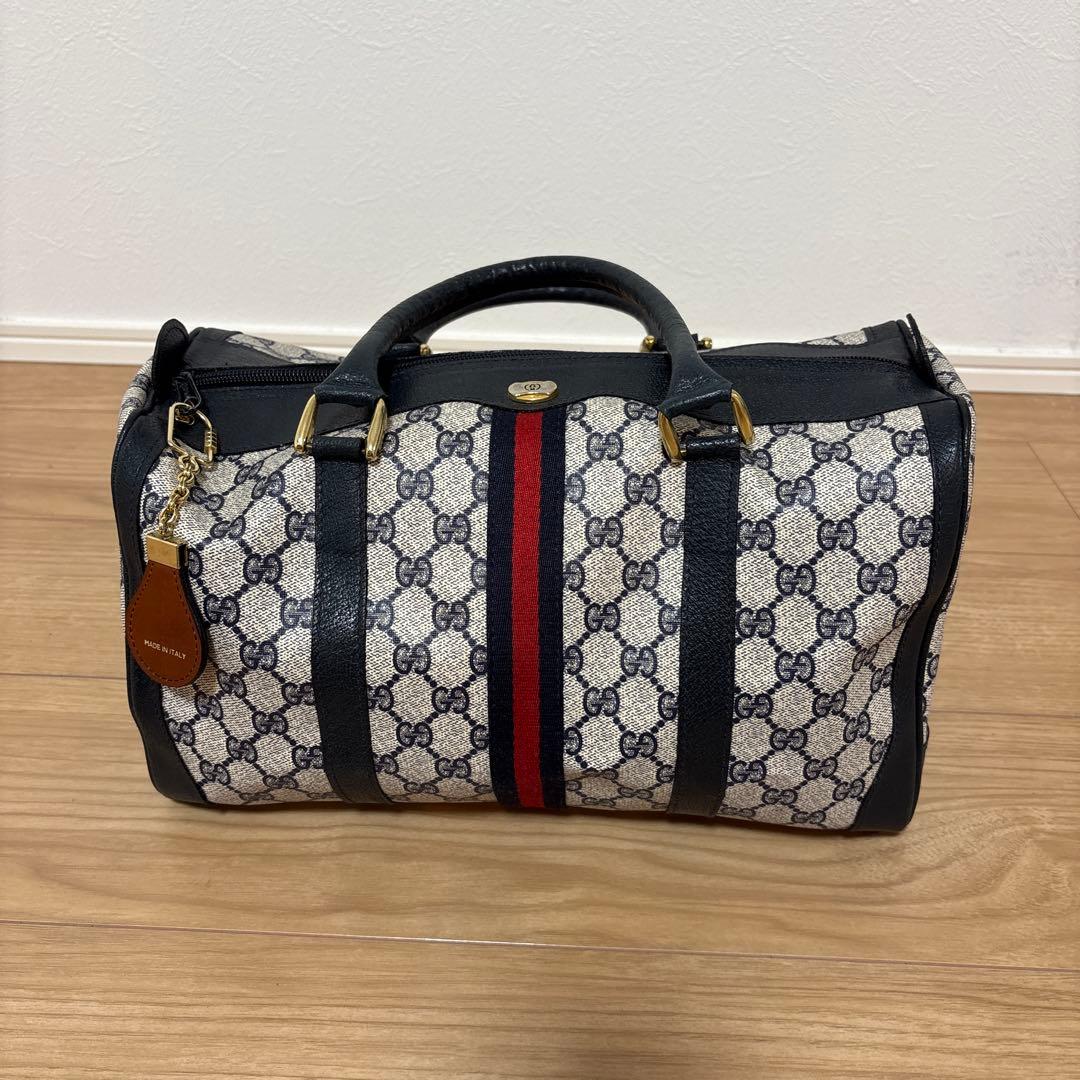 GUCCI（グッチ） オールドグッチ ボストンバッグ シェリーライン