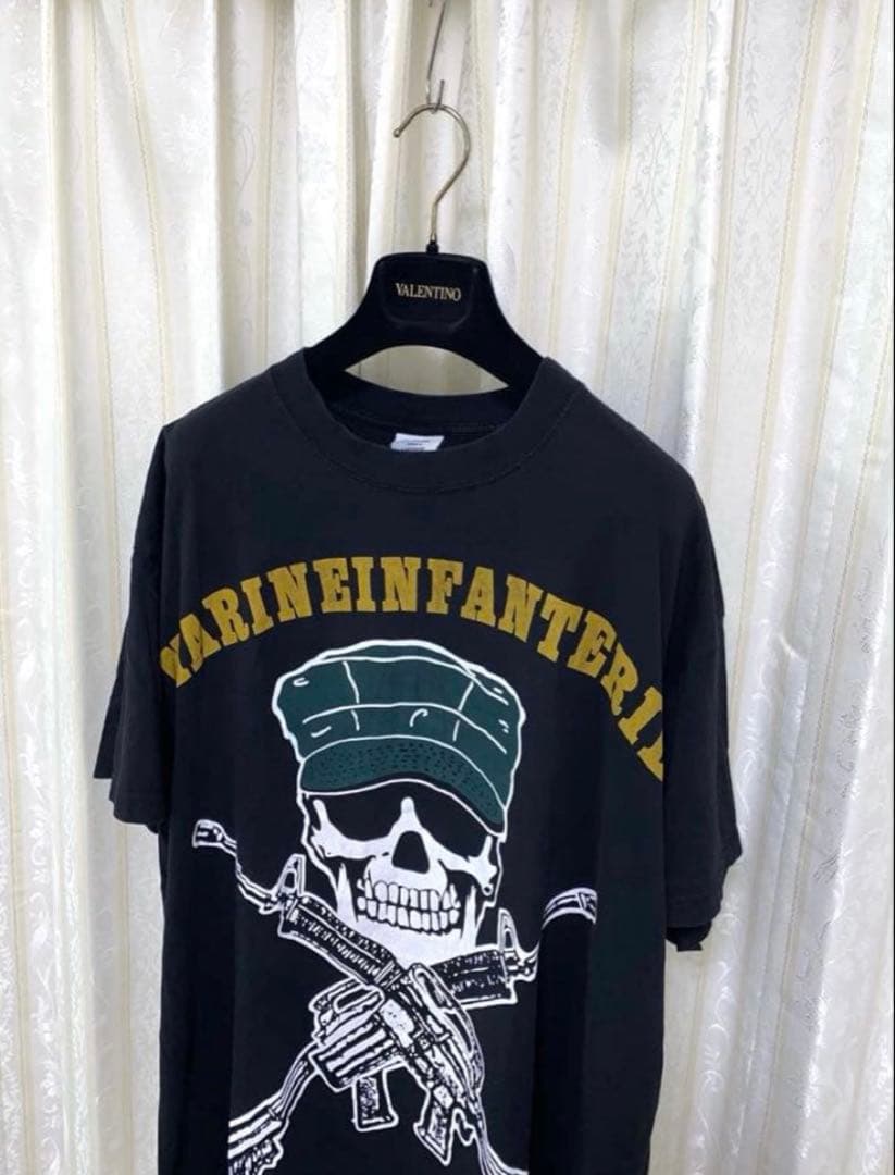 VETEMENTS Marine Infantry ARMY Tシャツ