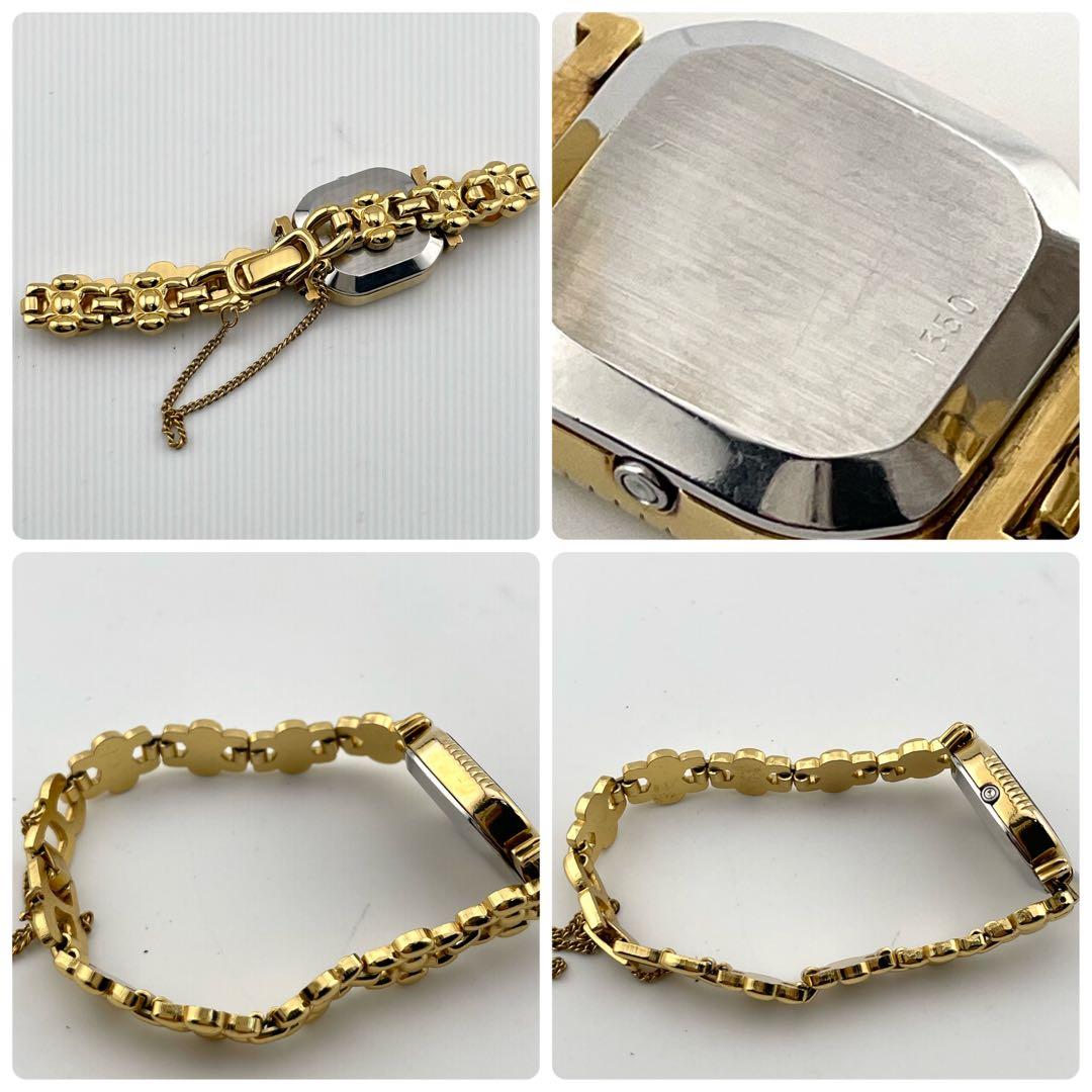 【稼働/新品電池】オメガ　デビル　スクエア　腕時計　ブレスウォッチ　ヴィンテージ