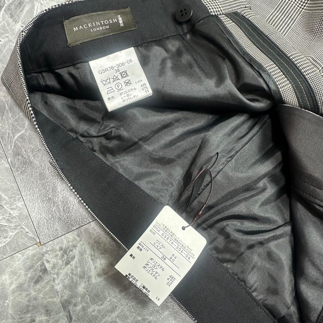 新品未使用タグ付き♡マッキントッシュ　パンツスーツ　グレンチェック　38