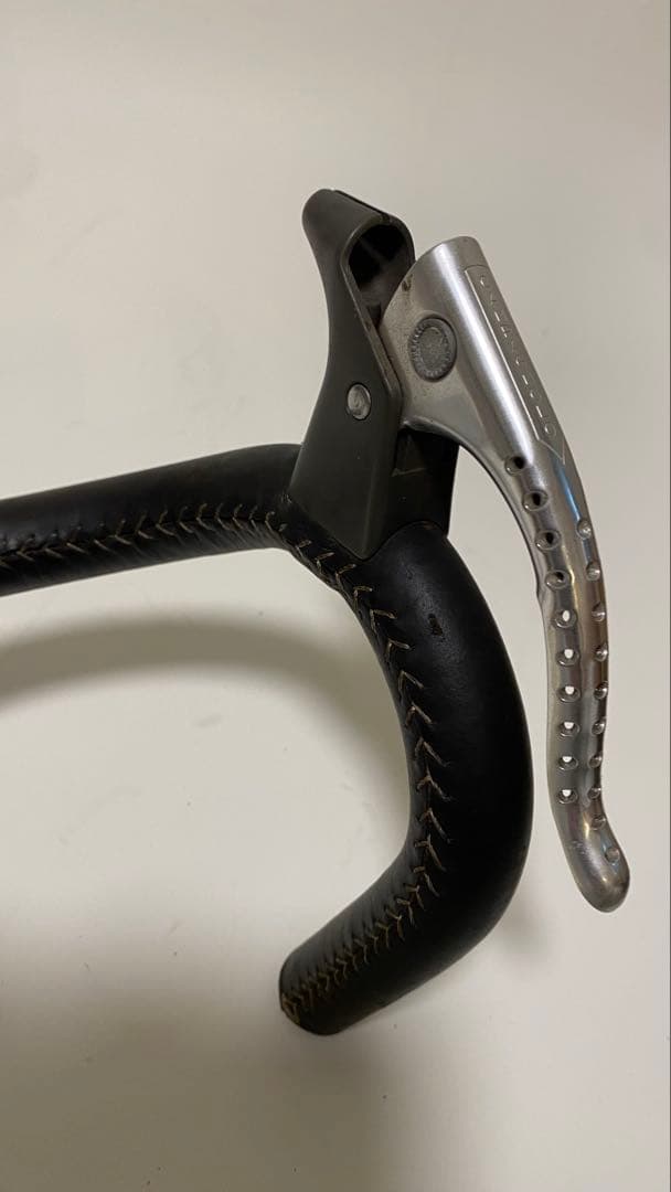Cinelli アルミハンドル&ステム 革巻きカンパレバー付き