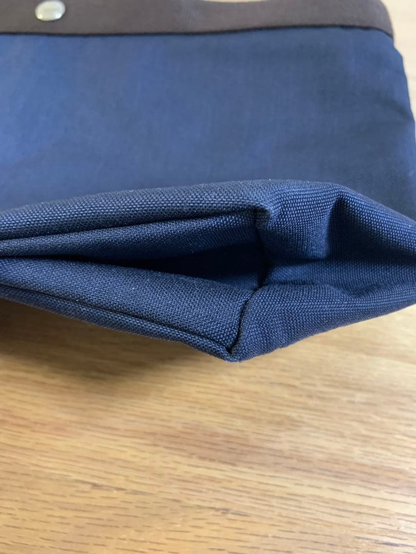 エルベシャプリエ ネイビー×モカ　704C トートバッグ