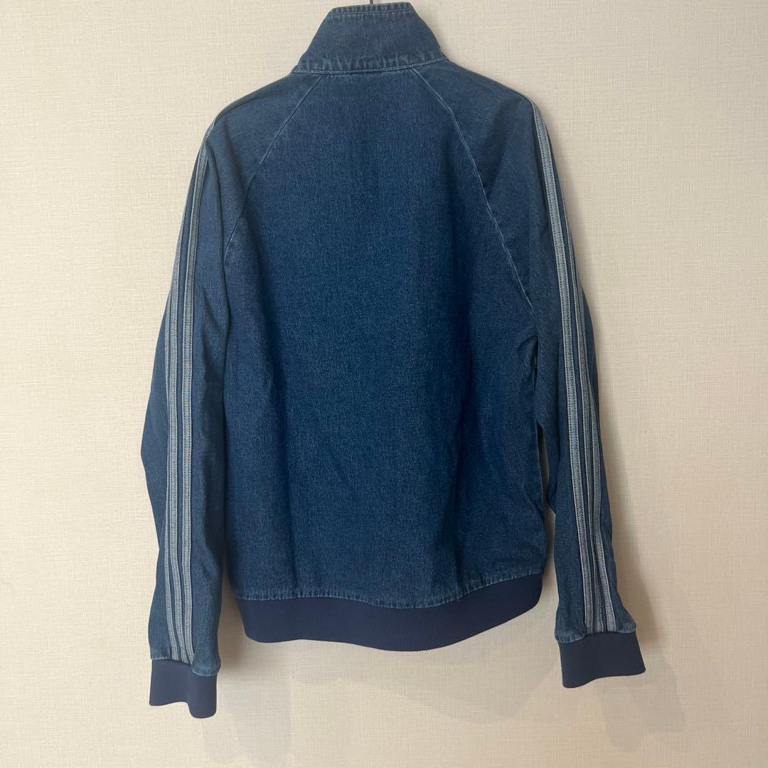 新品アディダス　ブルーデニム　ジャージ　トラックトップ　ジャケット　ジャンバー