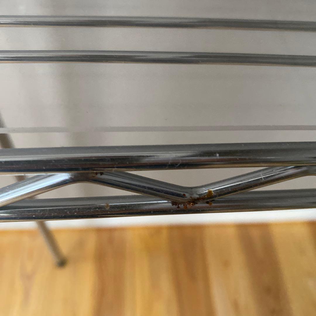 エレクター　アクリル天板　2枚バスケット2つ付き　30cm 90cm