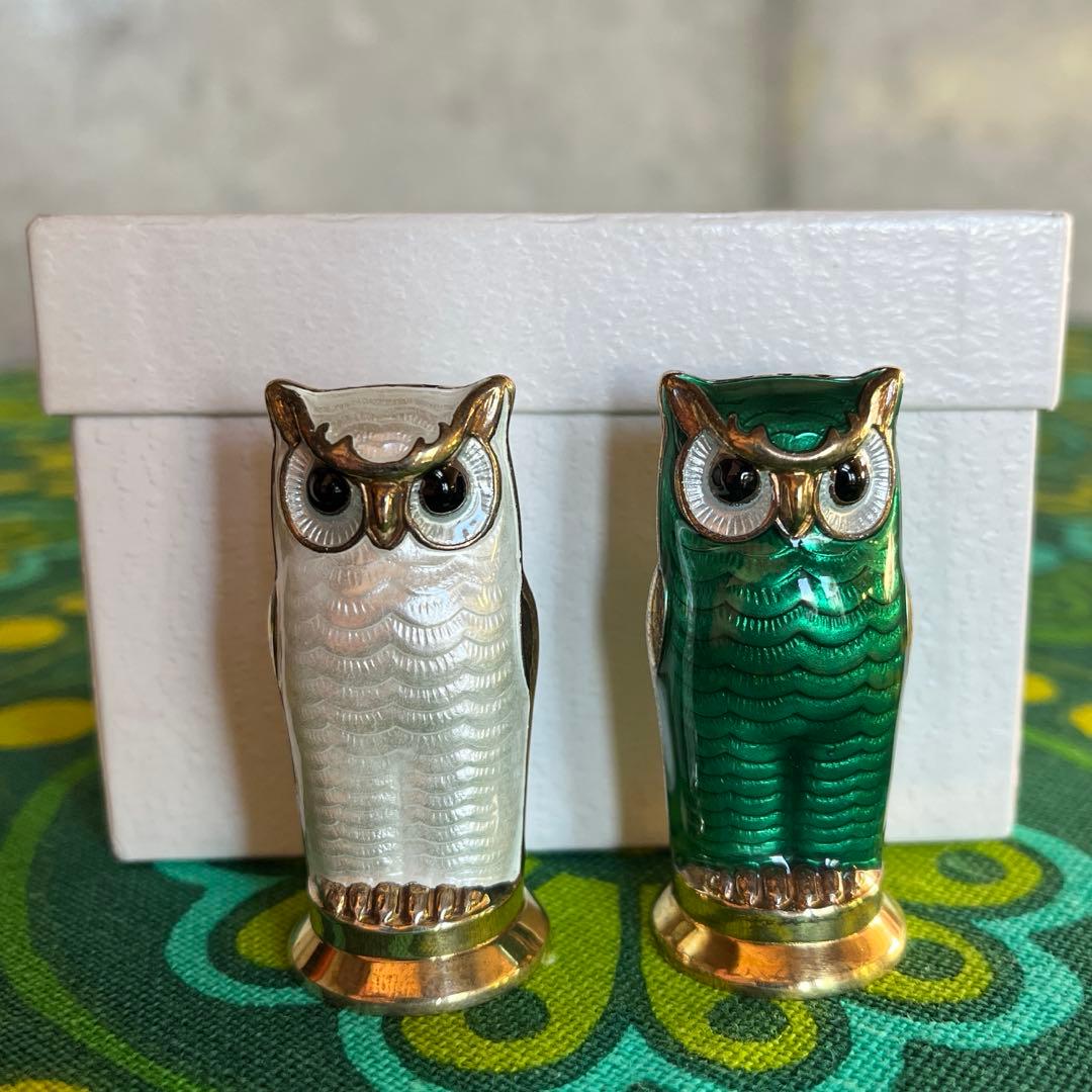 ☆デヴィッド・アンデルセン☆フクロウ☆ソルト＆ペッパーシェイカー☆2個セット