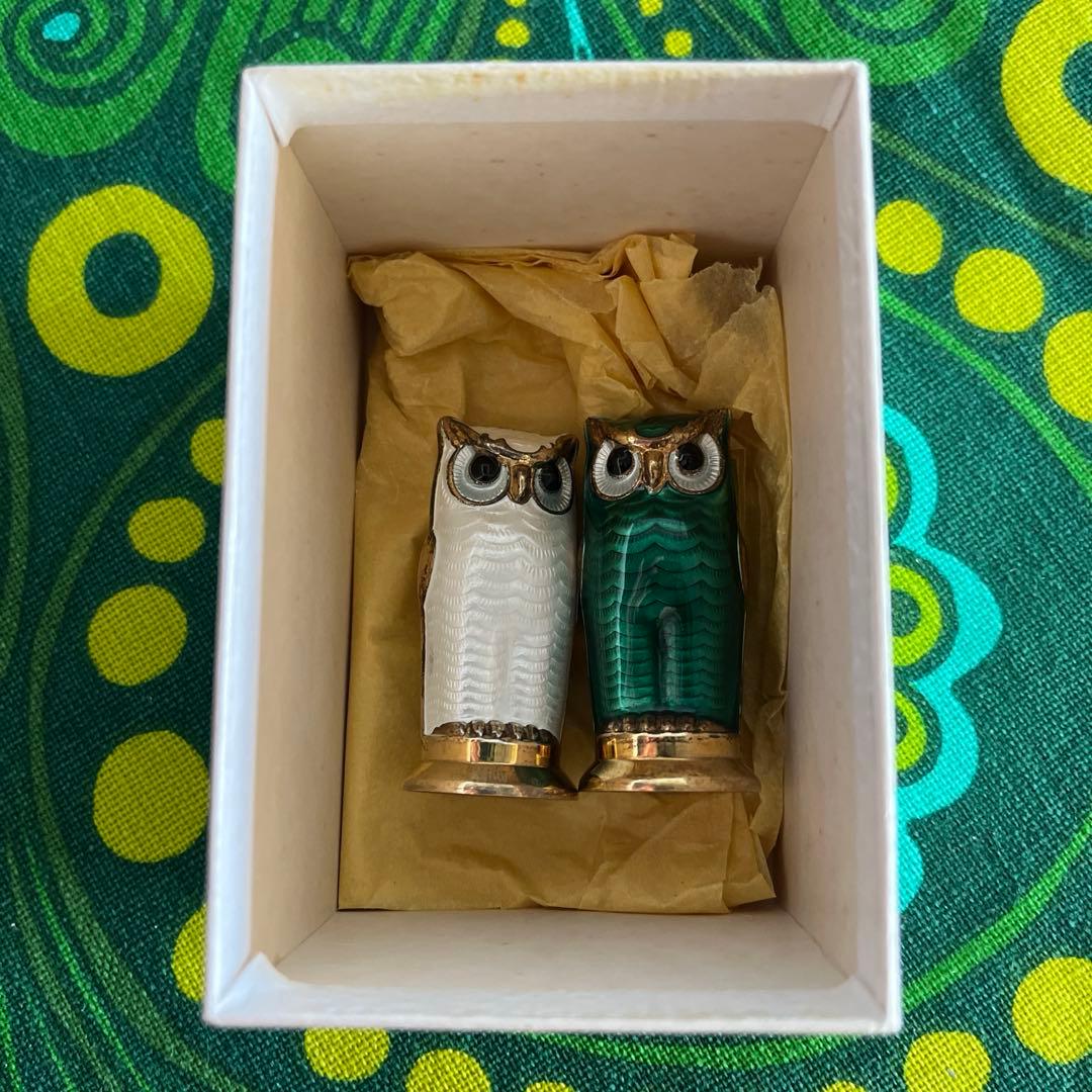 ☆デヴィッド・アンデルセン☆フクロウ☆ソルト＆ペッパーシェイカー☆2個セット