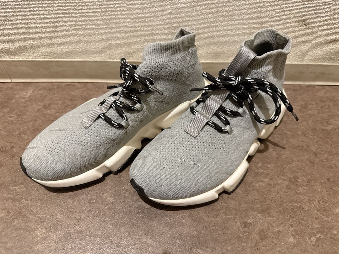 【美品】バレンシアガ　グレー ソックススニーカー 36