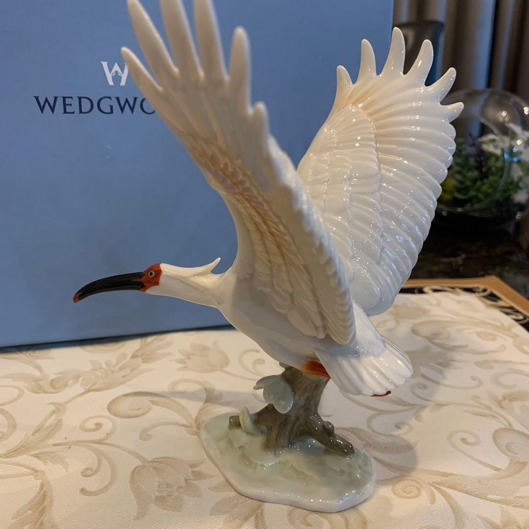 ウェッジウッド プレステージコレクション　トキ　フィギュリン　　陶板　プラーク