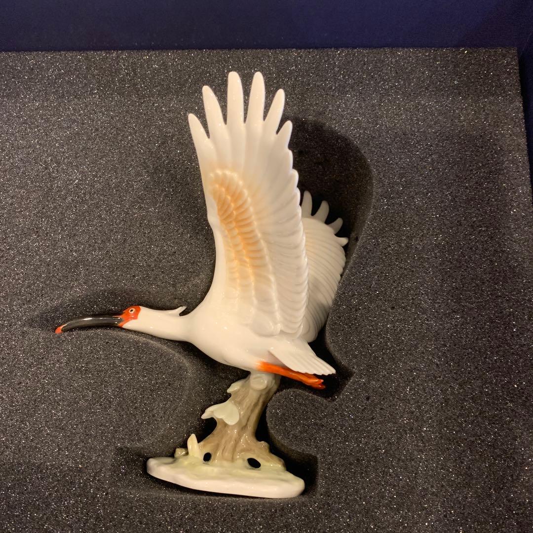 ウェッジウッド プレステージコレクション　トキ　フィギュリン　　陶板　プラーク