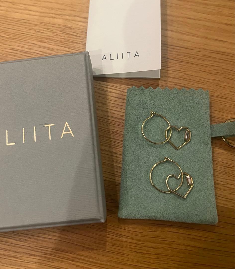 ALIITA アリータ　CORAZON アメジスト　フープピアス