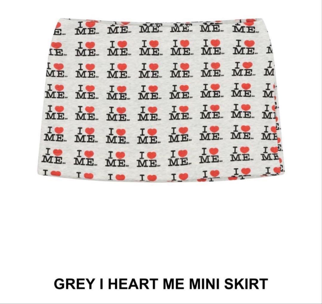 スカート Ashley Williams GREY IHEART ME MINISKIRT